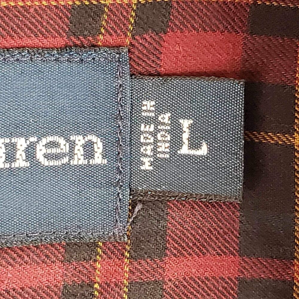 Polo Ralph Lauren Shirt Oxford Mens Size Large L Red Plaid Button Down Preppy - Picture 5 of 8